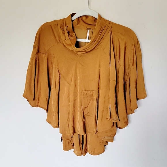 Free People Flowy Wrap Blouse - Picture 1 of 6